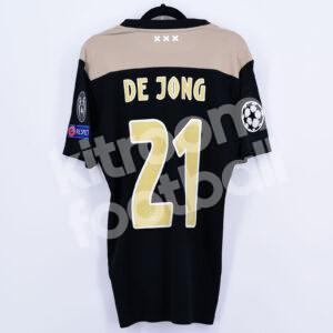 Official 2018-19 Ajax Away Shirt #21 DE JONG Adidas (Size Small) - Image 1