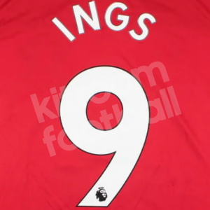 2018-21 Southampton FC Home Name Number Set #9 INGS Premier League Repro