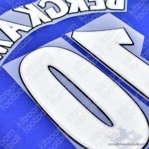 2004-05 Arsenal Away Name Number Set #10 BERGKAMP Premier League Repro - Image 3