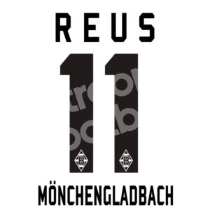 2009-11 Borussia Mönchengladbach Home Name Number Set #11 REUS Repro