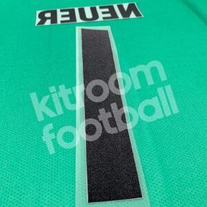 2019-21 Bayern Munich Goalkeeper Name Number Set #1 NEUER  Repro - Image 4