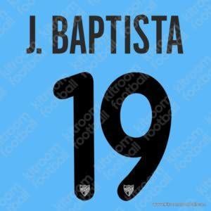 2011-12 Malaga CF Home & Away Name Set #19 Julio BAPTISTA (Repro)