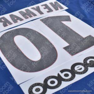 2017-18 PSG Paris Home Name Number Set #10 NEYMAR JR League One Repro - Image 3