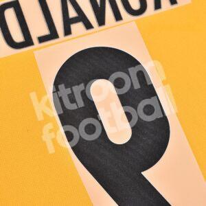 1998-00 Inter Milan Away Name Number Set #9 RONALDO Repro - Image 3