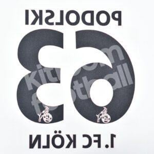 2003-04 FC KOLN Home Name Number Set #36 PODOLSKI Repro - Image 3