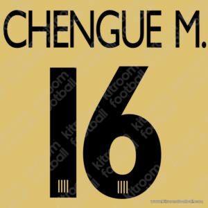 2005-06 Malaga CF La Liga Away Name Set #16 CHENGUE M. (Repro)