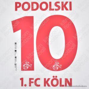 2004-06 FC KOLN Red Name Number Set #10 PODOLSKI Repro - Image 3