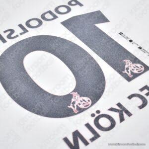 2004-06 FC KOLN Red Name Number Set #10 PODOLSKI Repro - Image 4