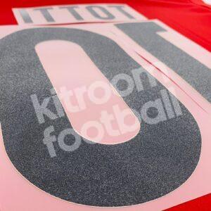 2015-16 AS Roma Home Name Number Set #10 TOTTI Repro - Image 3