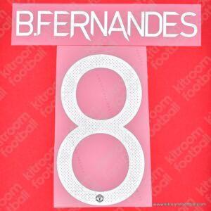 2022-23 Manchester United  Home Name Number Set #8 BRUNO FERNANDES Cup Repro