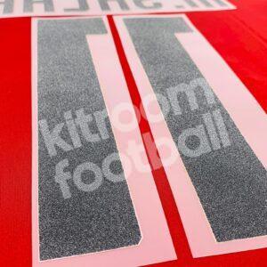 2015-16 AS Roma Home Name Number Set #11 M. SALAH Repro - Image 4