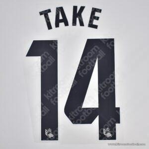 2024-25 Real Sociedad Home Name Number Set #14 TAKE Kubo Repro