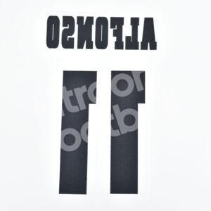 1995-97 Betis Home Name Number Set #11 ALFONSO Repro - Image 3