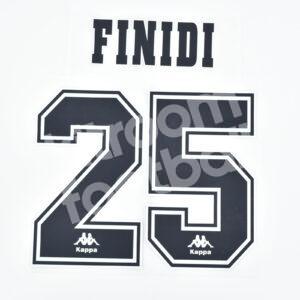 1996-97 Betis Home Name Number Set #25 FINIDI Repro