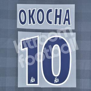 2001-02 PSG Paris Away Name Number Set #10 Jay-Jay OKOCHA Ligue 1 Repro