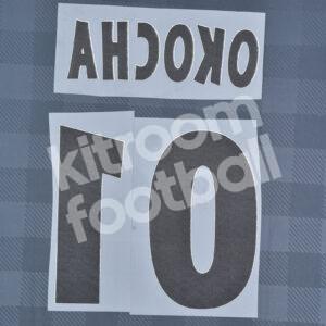 2001-02 PSG Paris Away Name Number Set #10 Jay-Jay OKOCHA Ligue 1 Repro - Image 3