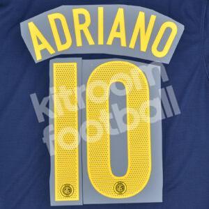2004-06 Inter Milan Third Name Number Set #10 ADRIANO Repro