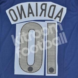 2004-06 Inter Milan Third Name Number Set #10 ADRIANO Repro - Image 3