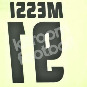 2005-06 Barcelona Away Name Number Set #19 MESSI Liga Repro v1 - Image 3