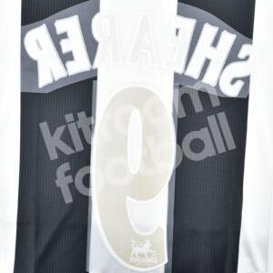 2005-07 Newcastle Home Name Number Set #9 SHEARER Flock Lextra Repro - Image 3
