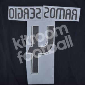 2006-07 Real Madrid Away Name Number Set #4 SERGIO RAMOS Repro - Image 3