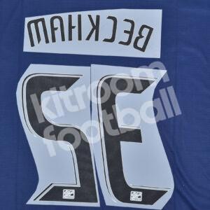 2008-13 LA Los Angeles Galaxy White Name Number Set #23 BECKHAM MLS Repro - Image 3