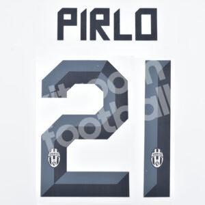 2010-12 Juventus Away Name Number Set #21 PIRLO Repro