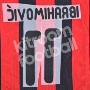 2011-12 AC Milan Home Name Number Set #11 IBRAHIMOVIC Repro - Image 3