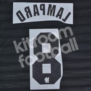 2011-12 Chelsea Away Name Number Set #8 LAMPARD Champions Repro - Image 3