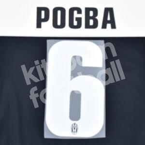2012-13 Juventus Home Name Number Set #6 POGBA Repro
