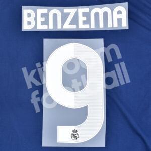 2012-13 Real Madrid Away Number Set #9 BENZEMA Repro
