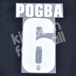 2012-14 Juventus White Name Number Set #6 POGBA Repro