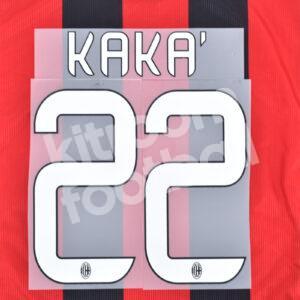 2013-14 AC Milan Home Name Number Set #22 KAKA Repro