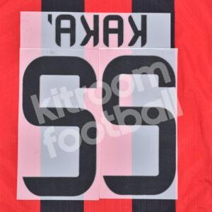 2013-14 AC Milan Home Name Number Set #22 KAKA Repro - Image 3