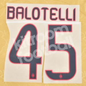 2013-14 AC Milan Third Name Number Set #45 BALOTELLI Repro