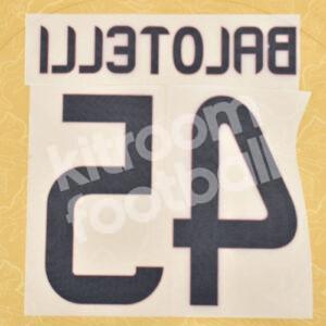 2013-14 AC Milan Third Name Number Set #45 BALOTELLI Repro - Image 3