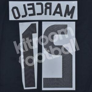 2014-15 Real Madrid Away Name Number Set #12 MARCELO Repro - Image 3