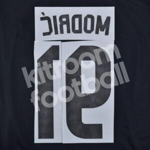 2014-15 Real Madrid Away Name Number Set #19 MODRIC Repro - Image 3