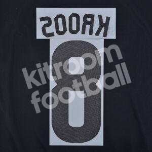 2014-15 Real Madrid Away Name Number Set #8 KROOS Repro - Image 3