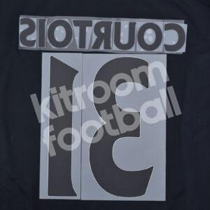 2014-18 Chelsea Goalkeeper Name Number Set #13 COURTOIS Premier League Repro - Image 3