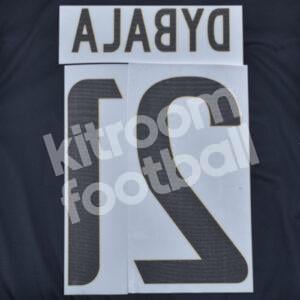 2015-16 Juventus Third Name Number Set #21 DYBALA Repro - Image 3