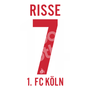 2015-20 FC KOLN Home Name Number Set #7 RISSE Repro
