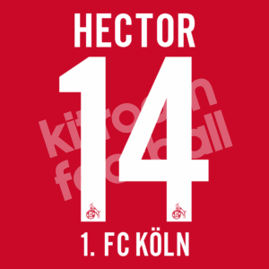 2015-23 FC KOLN Away Name Number Set #14 HECTOR Repro