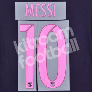 2016-17 Barcelona Away Name Number Set #10 MESSI Repro v1