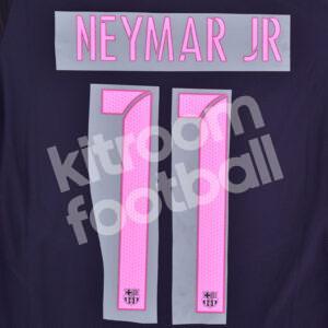 2016-17 Barcelona Away Name Number Set #11 NEYMAR JR Repro