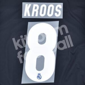 2016-17 Real Madrid Away Name Number Set #8 KROOS Repro