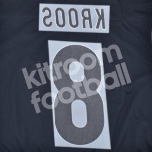 2016-17 Real Madrid Away Name Number Set #8 KROOS Repro - Image 3