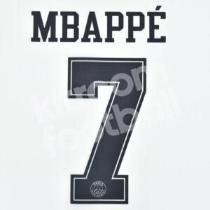 2018-19 PSG Paris Away Name Number Set #7 MBAPPE Jordan Repro v2