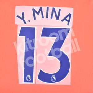 2018-23 Everton Navy Blue Name Number Set #3 Yerry MINA Premier League Repro