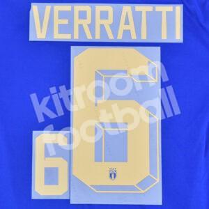 2022 Italy Home Name Number Set #6 VERRATTI Repro